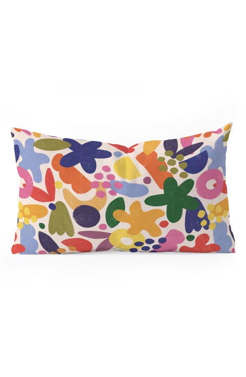 Alisa Galitsyna Bright Abstract Lumbar Throw Pillow