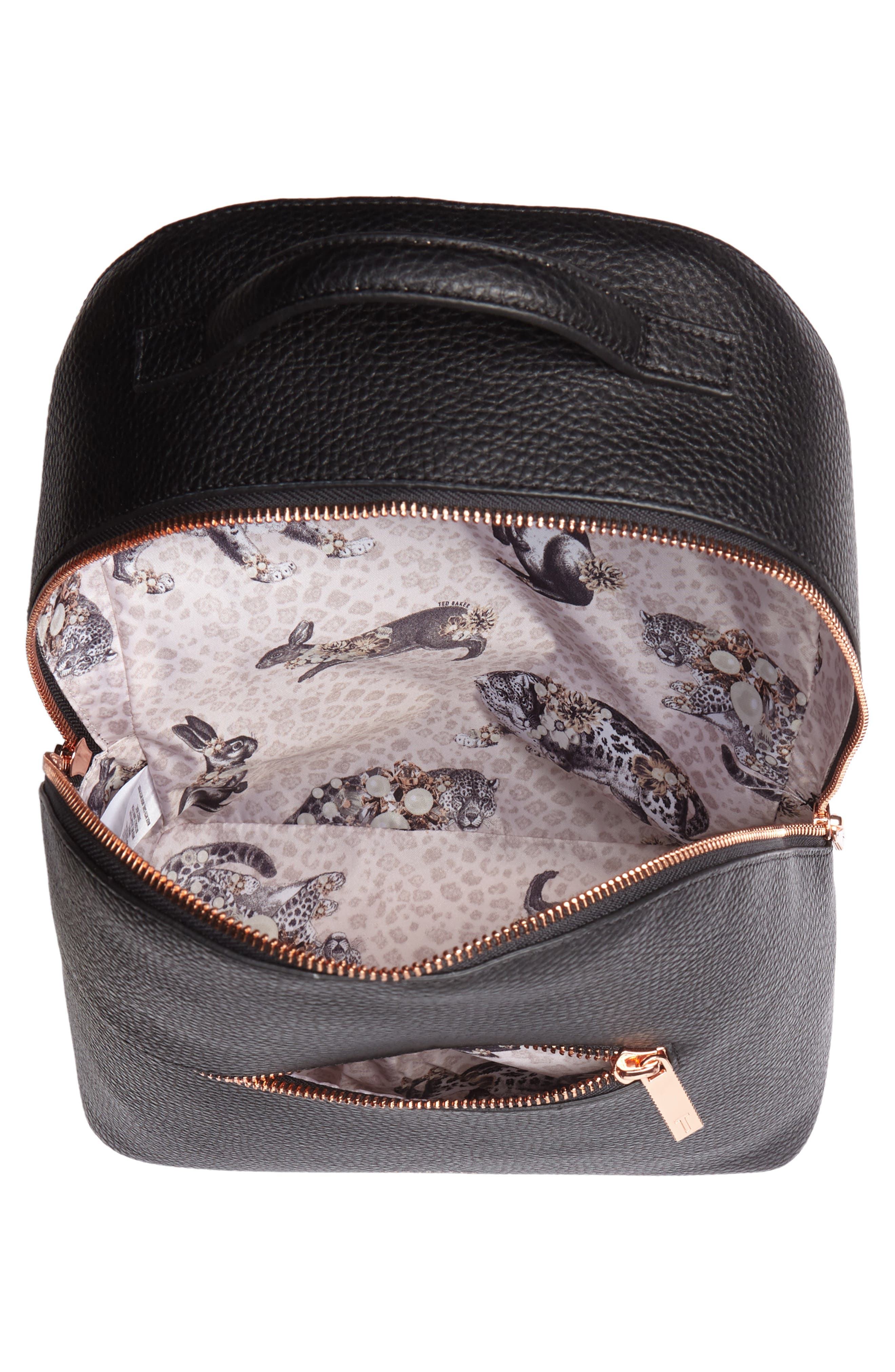 Ted Baker London Leather Backpack, Alternate, color, 