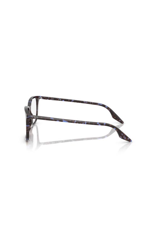 Ray Ban Ray-ban 55mm Rectangle Optical Glasses In Gold