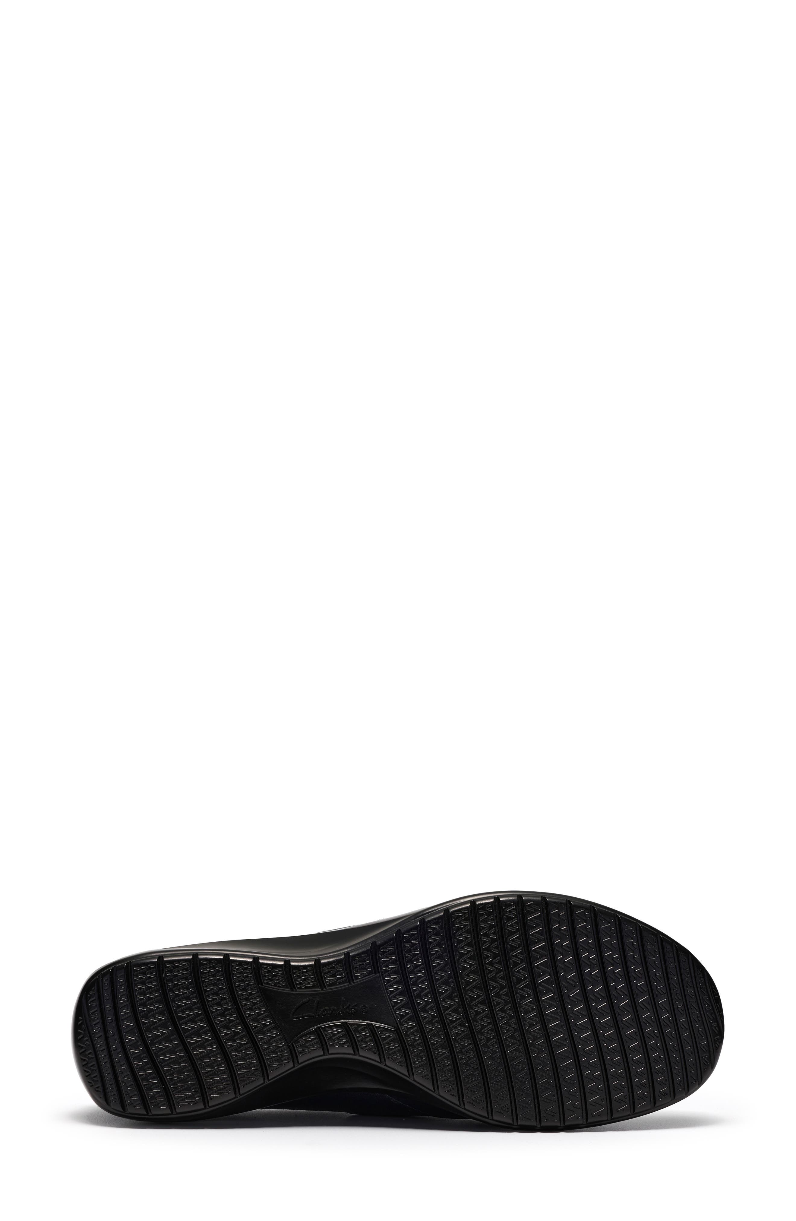 Kaetlyn Mae Leather Slip-On Flat, Alternate, color, NAVY LEATHER
