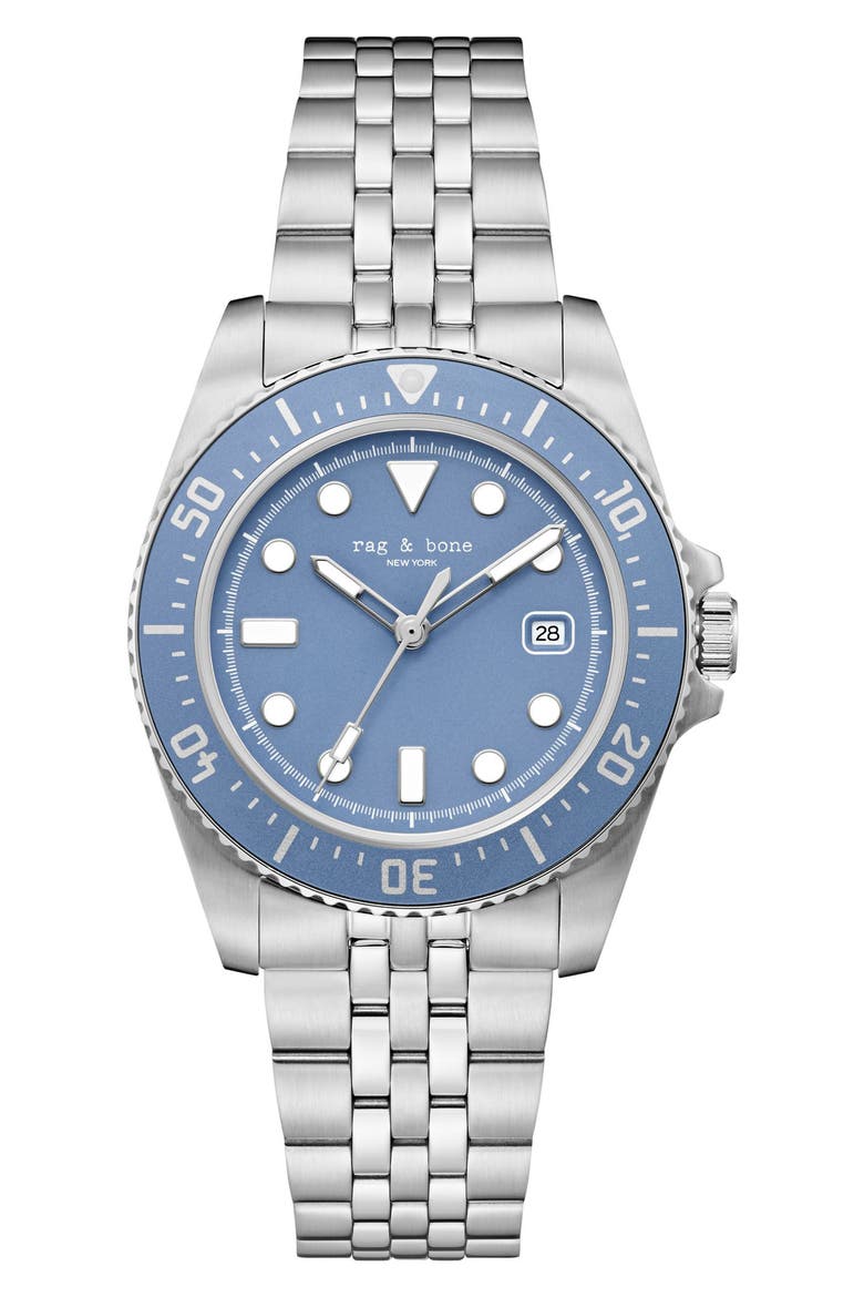 Rowan Bracelet Watch, 38mm, Main, color, SILVER