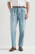 Brunello Cucinelli Denim trousers with rips