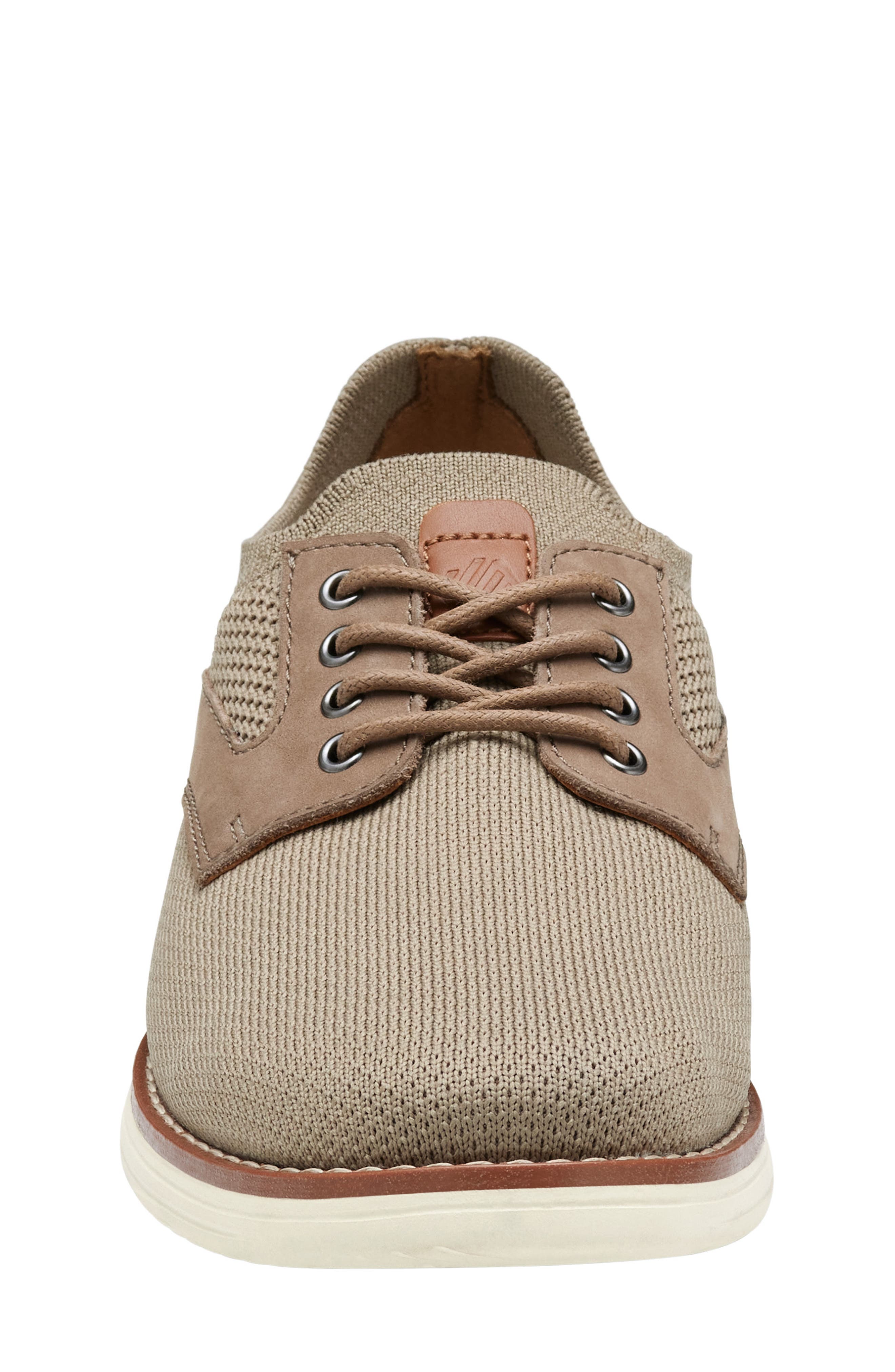 Johnston & Murphy Kids' Upton Knit Derby, Alternate, color, Taupe Knit