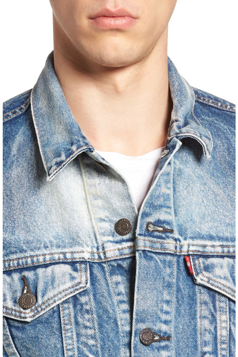 Levi's® Denim Trucker Jacket, Alternate, color, MEDIUM BLUE