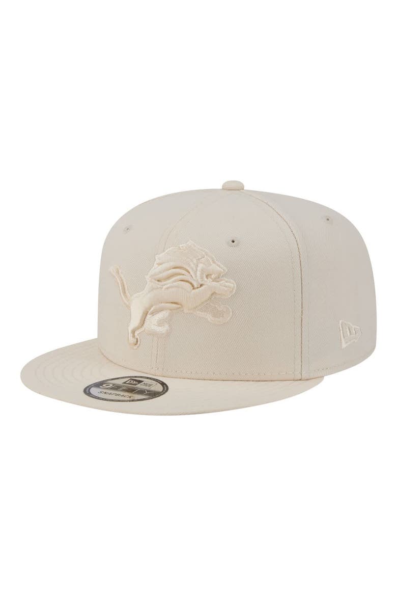 Men's New Era  Cream Detroit Lions Colorpack 9FIFTY Snapback Hat, Main, color, Cream