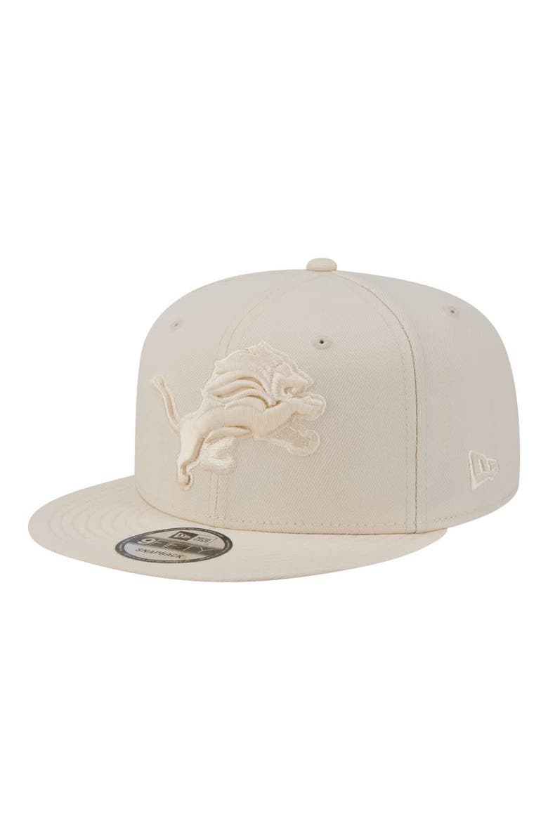 New Era Men's New Era Cream Detroit Lions Colorpack 9FIFTY Snapback Hat, Main, color, Cream