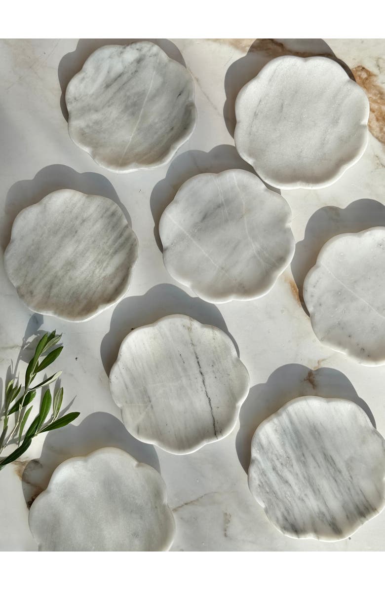 Villa Lua Home Belle Marble Tray, Alternate, color, White