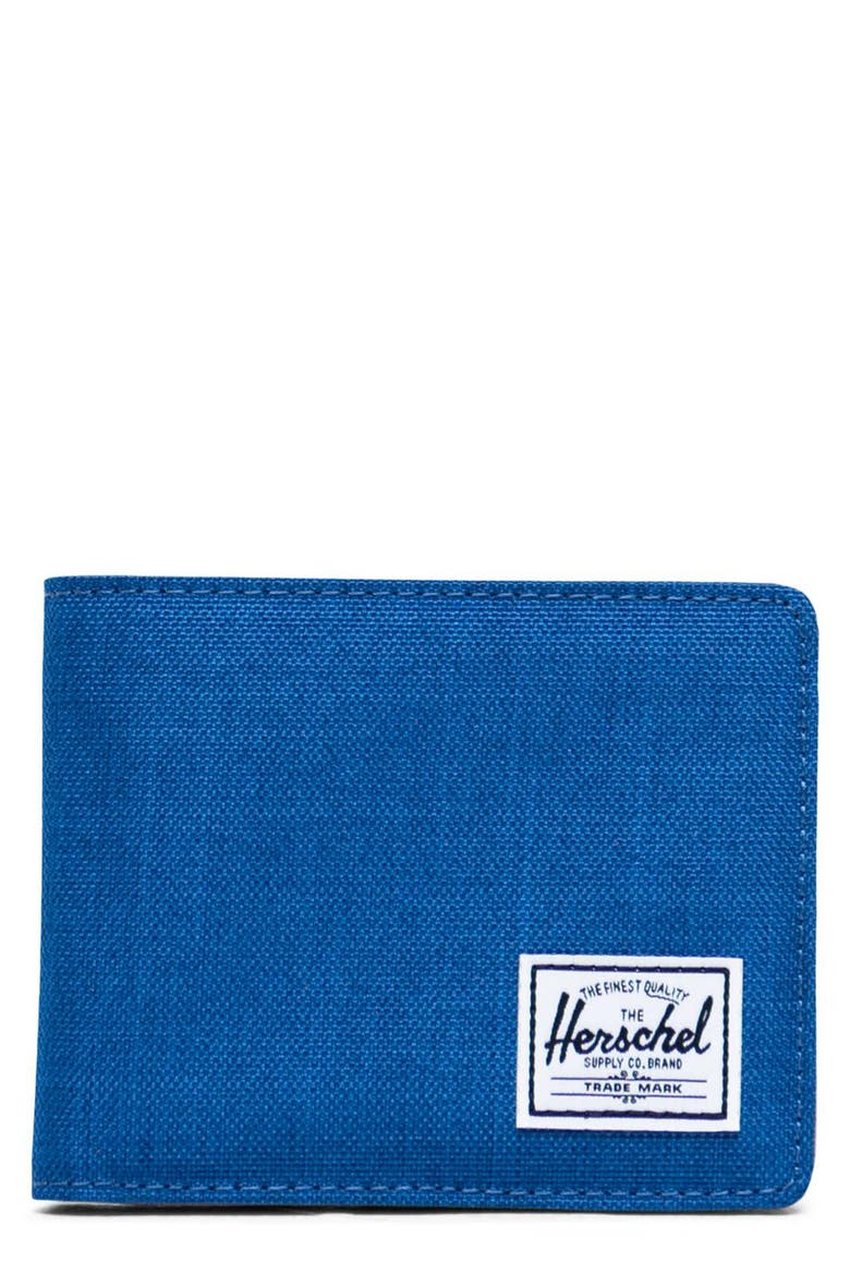 Hank RFID Bifold Wallet, Main, color, MONACO BLUE CROSSHATCH