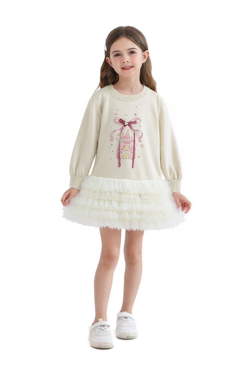 Mimi Tutu Ruffle Ribbon Dress, Main, color, Mist