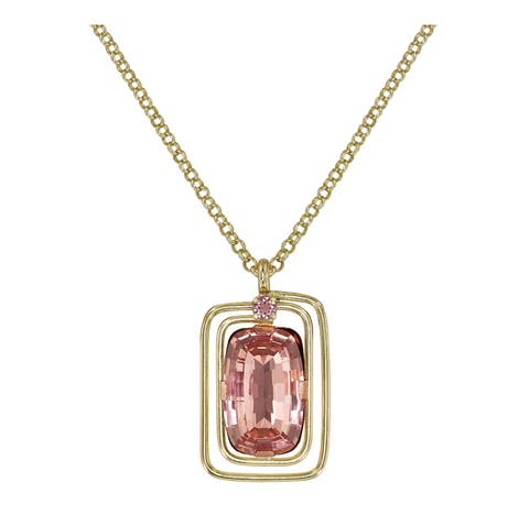 To The Max Cushion-Cut Crystal Pendant Necklace