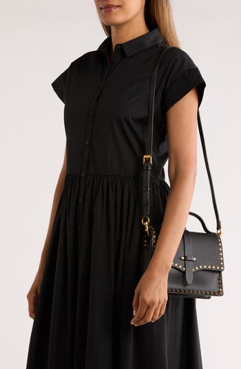 Nanine Studded Top Handle Bag