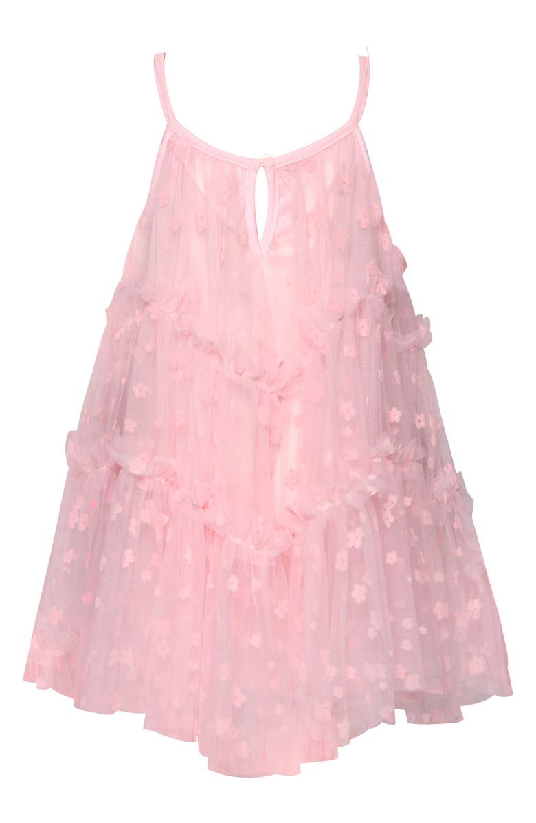 Hannah Banana Kids' Tiered Tulle Party Dress, Alternate, color, Pink