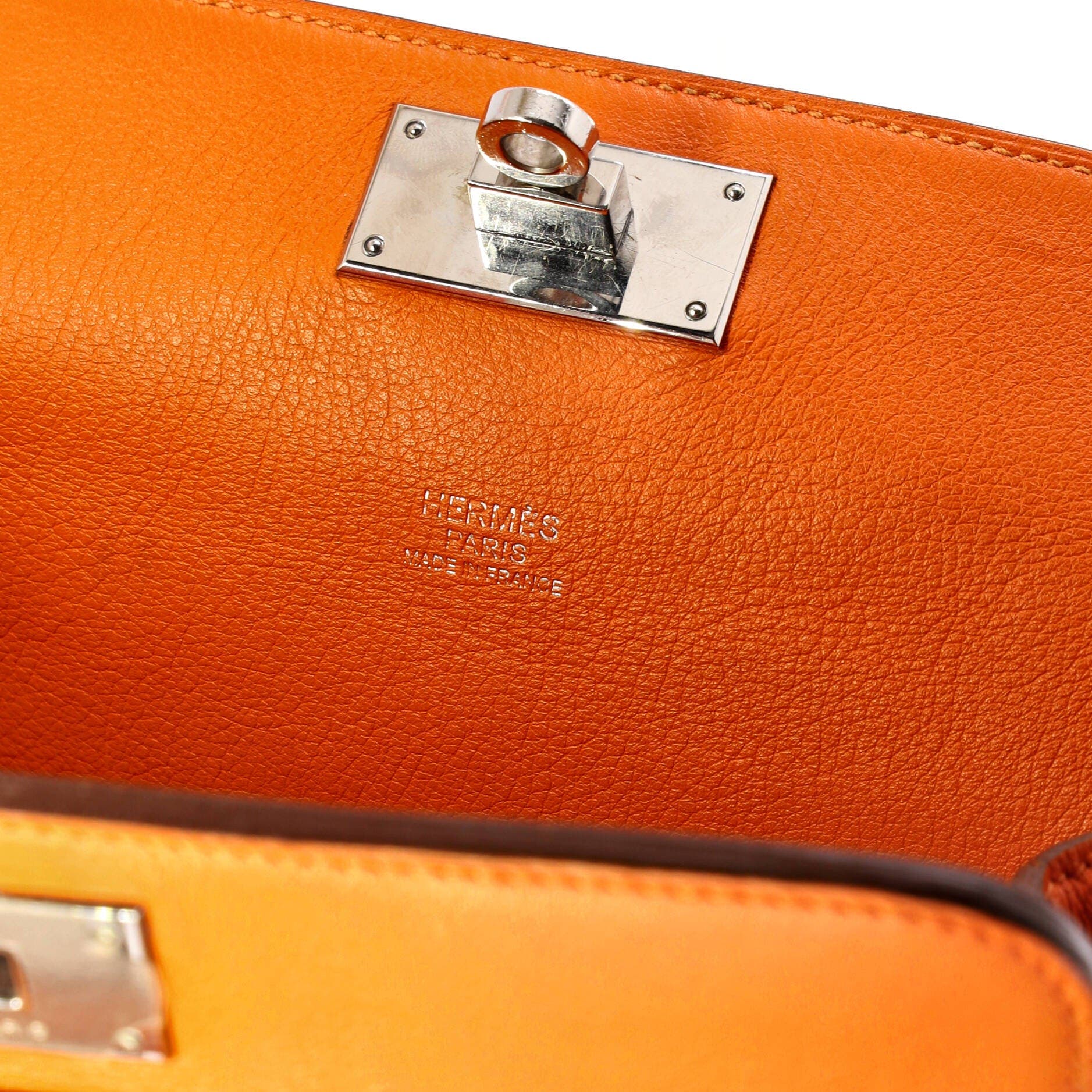 Pre-Owned Hermes Toolbox Bag Swift 20, Alternate, color, Orange H