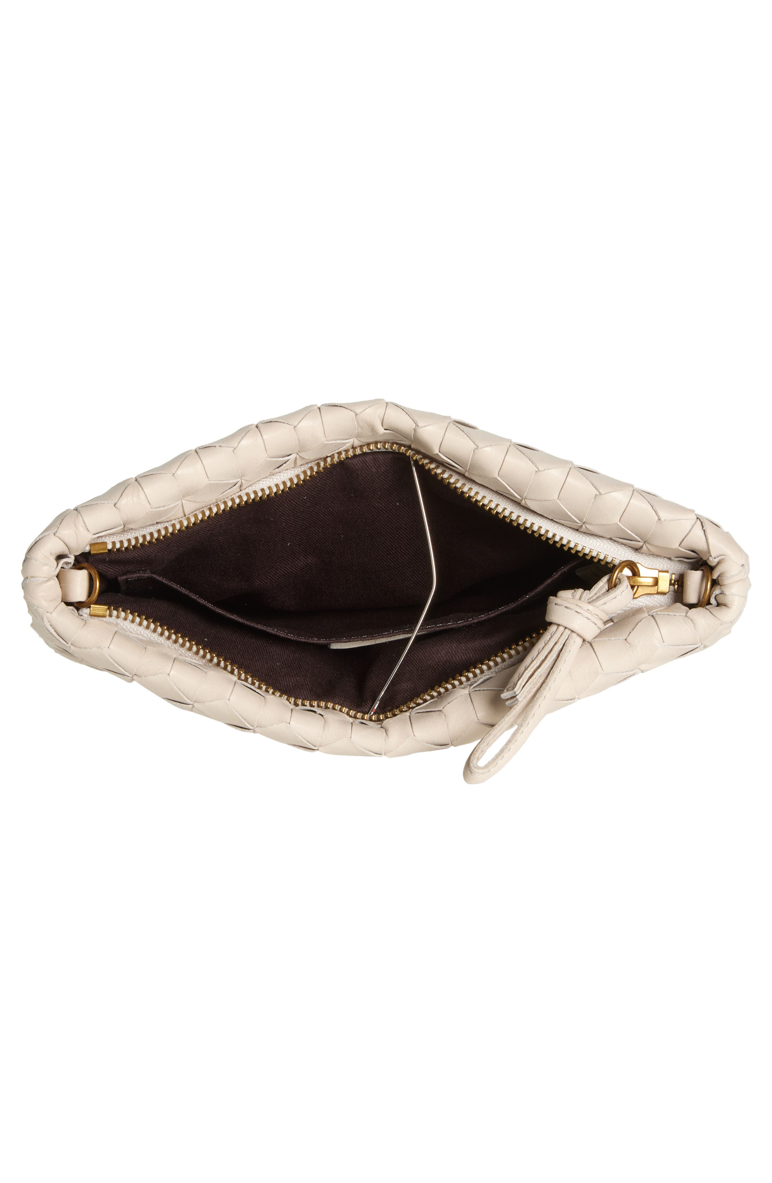 Madewell The Puff Woven Crossbody Bag, Alternate, color, Form Grey