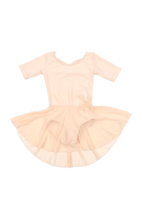 Girls Short Sleeve Skirted Leotard