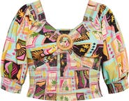 City Chic Faye Puff Sleeve Top