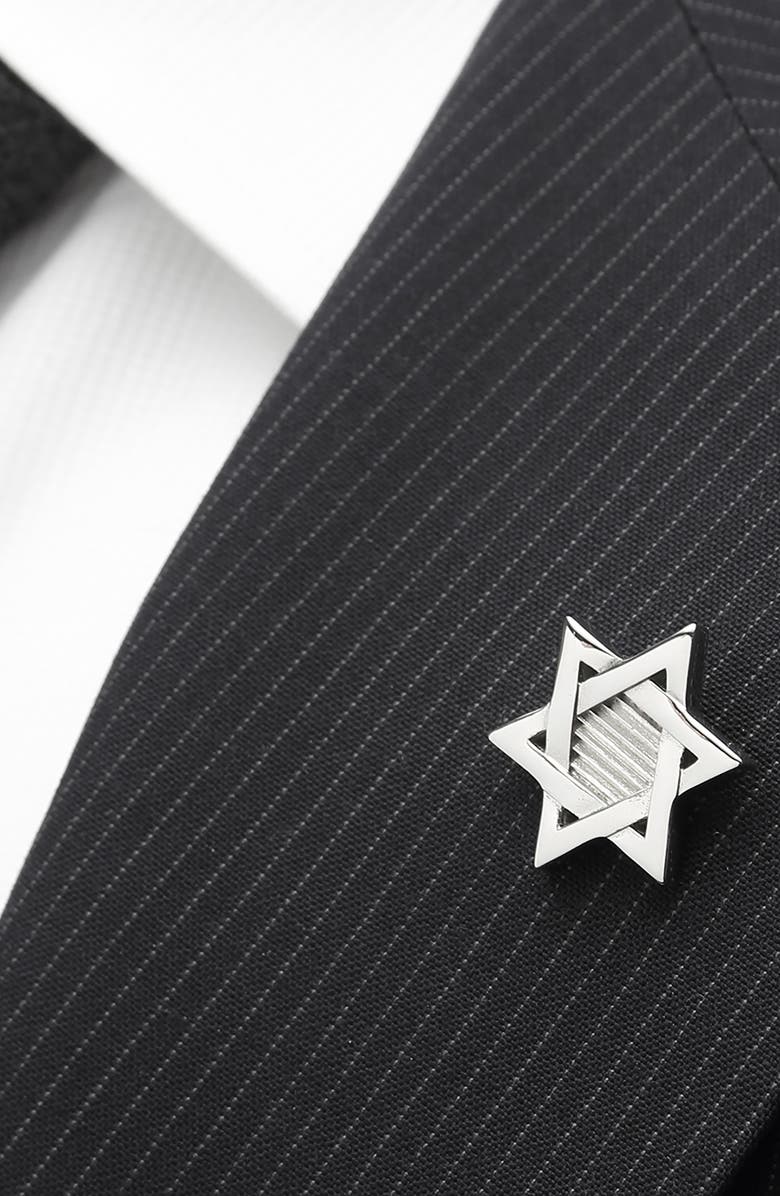 Cufflinks, Inc. Star of David Lapel Pin, Alternate, color, Silver