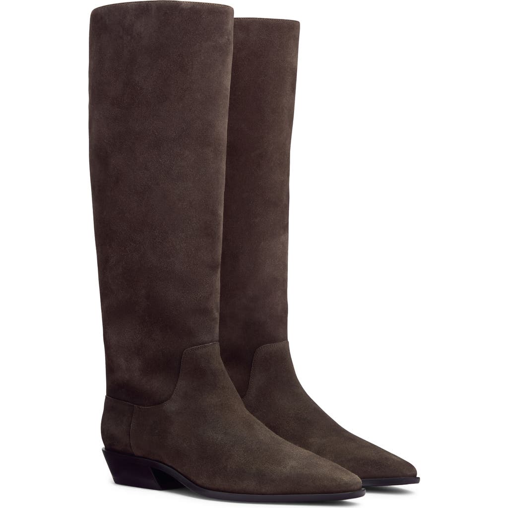Reformation Dominique Knee High Boot In Brown