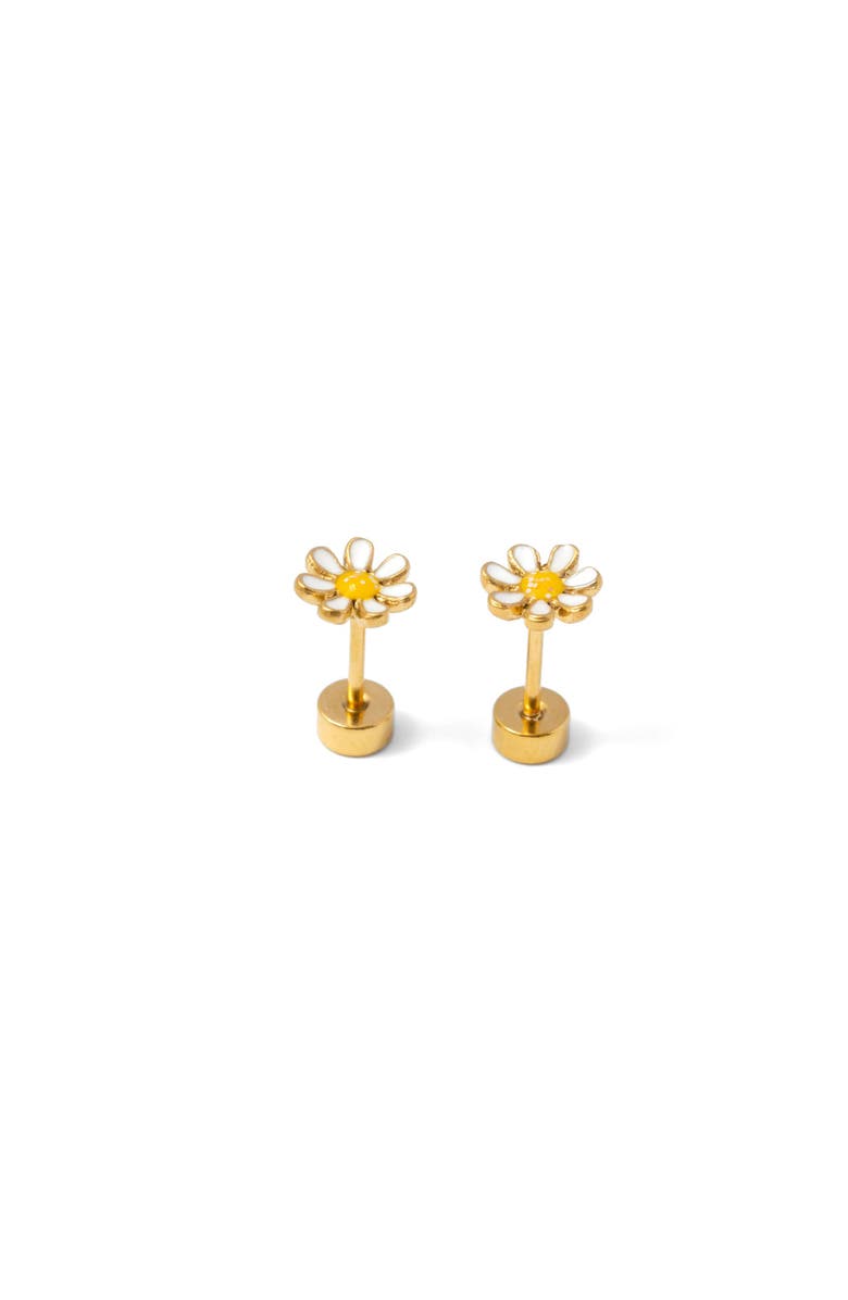 Pip Pop Mini Daisy Stud Earrings, Alternate, color, Gold