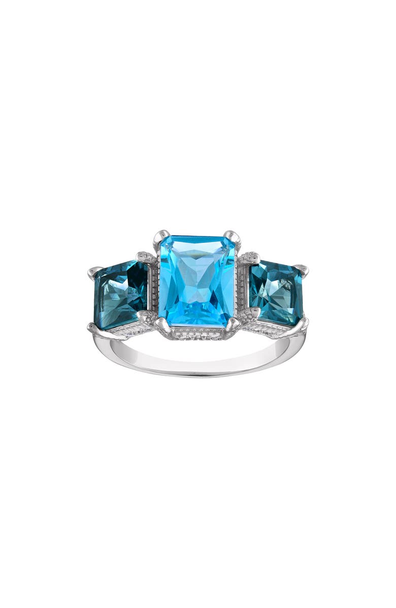 FZN Sterling Silver Blue Topaz Ring, Main, color, Blue Topaz