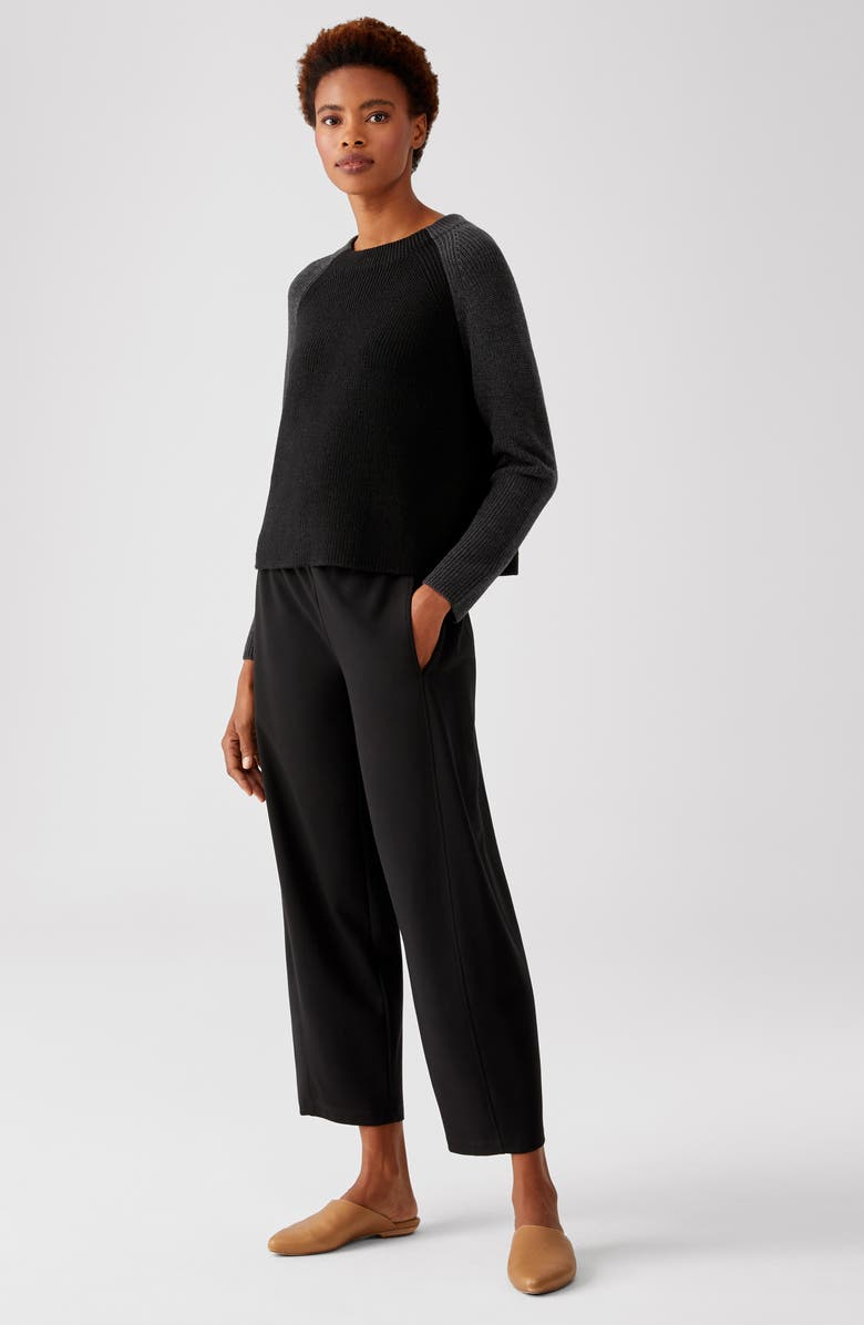 Eileen Fisher FUNNEL NECK BOX-TOP, Alternate, color,