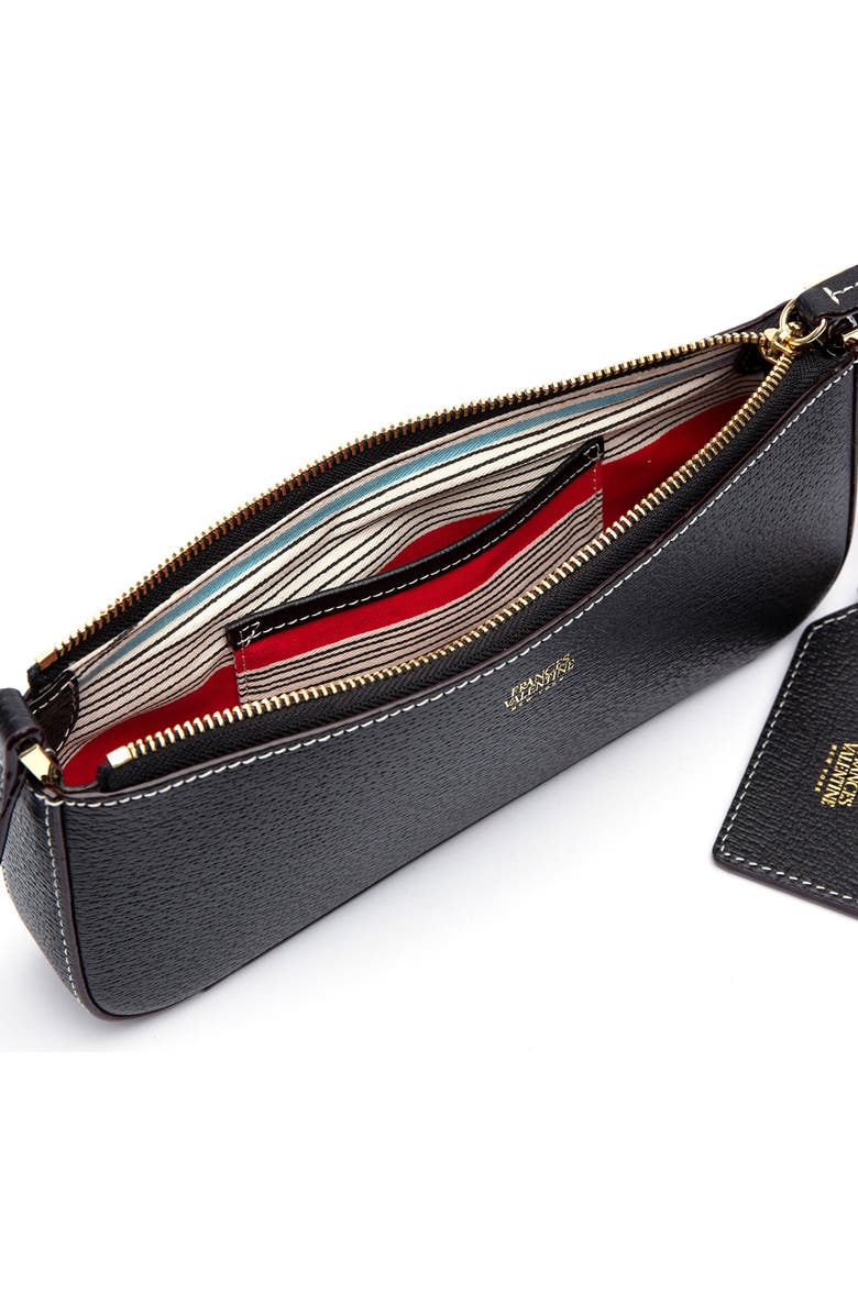 Frances Valentine Boarskin Leather Baguette Bag, Alternate, color,