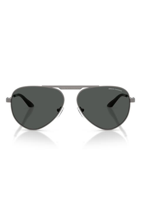 58mm Aviator Sunglasses