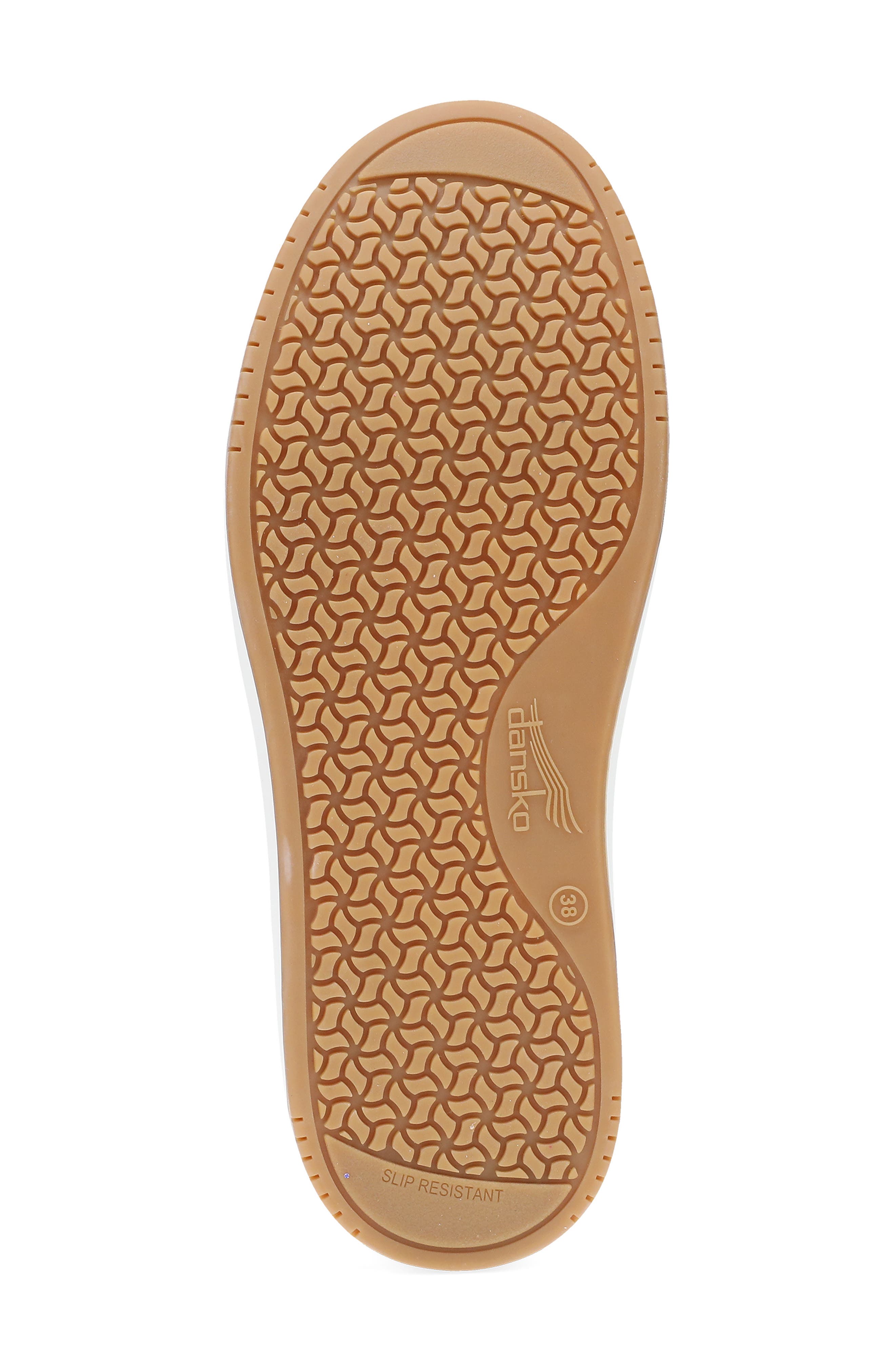 Dansko Josey Leather Sneaker, Alternate, color, White Nappa