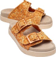 Forever & Always Shoes Milana Leather Double-Strap Sandal