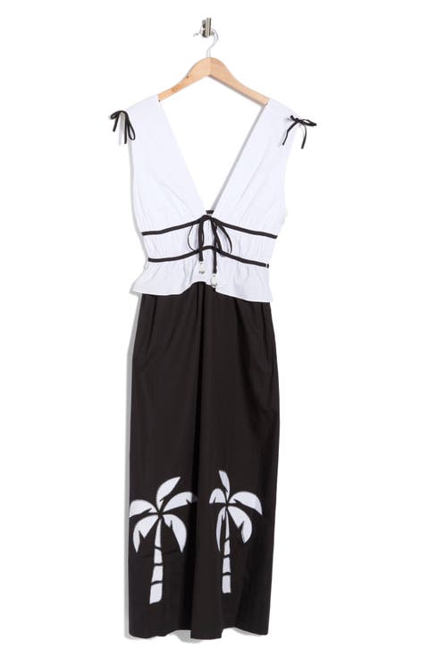 Colorblock Sleeveless Maxi Dress