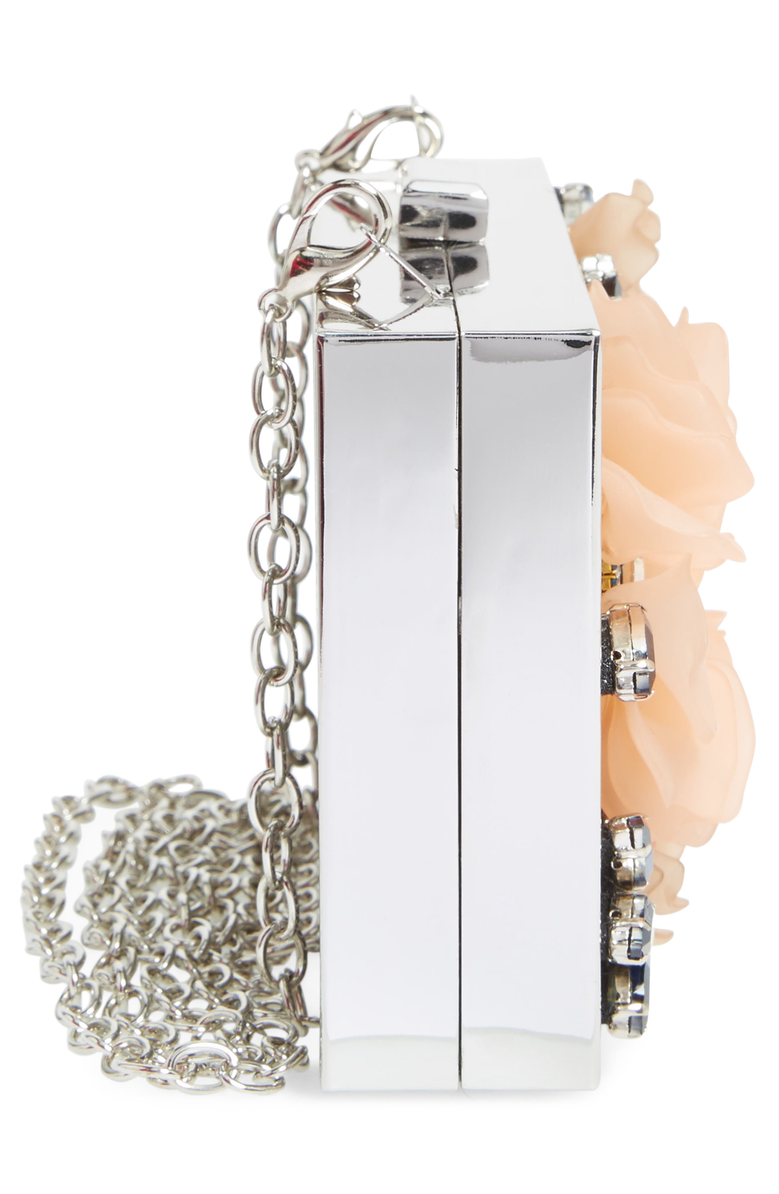Sondra Roberts 3D Flower Box Clutch, Alternate, color, 