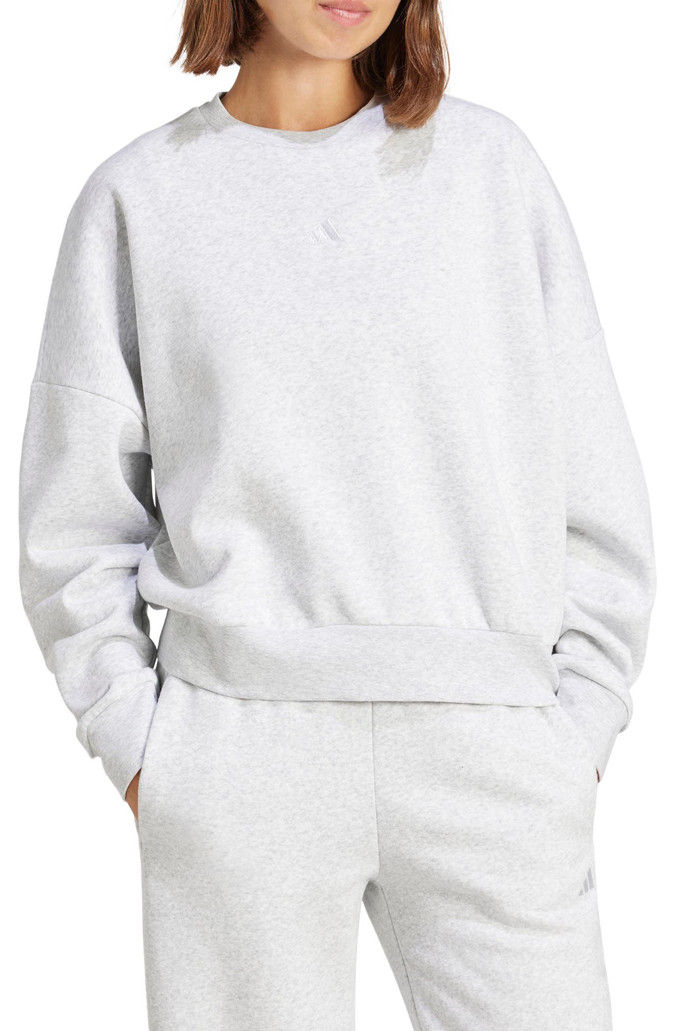 Essentials Embroidered Logo Cotton Fleece Sweatshirt