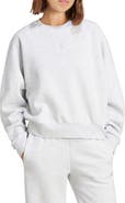 adidas Essentials Embroidered Logo Cotton Fleece Sweatshirt