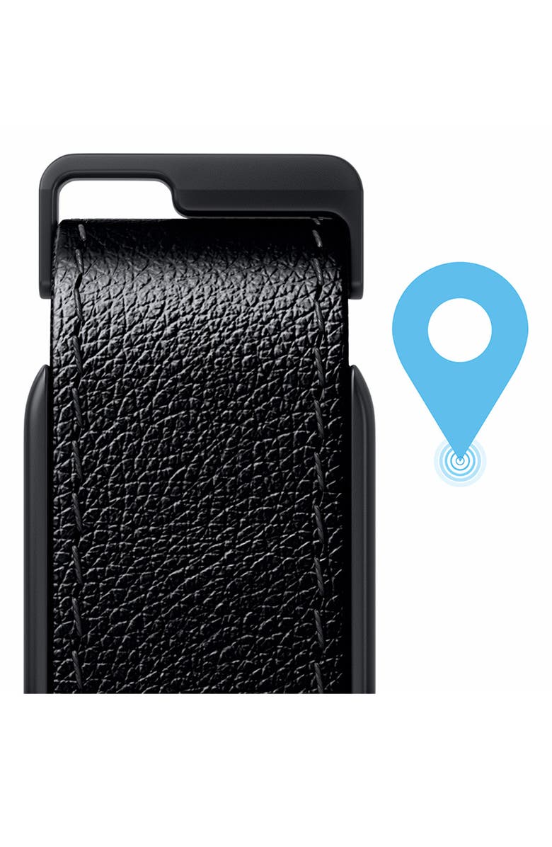 JOURNEY LOC8 Trackable Leather Key Organizer, Alternate, color, Black