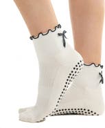 Souls. Ruffle Bow Ankle Grip Socks