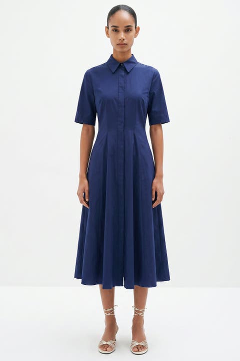 Darcel Short Sleeve Buttoned Midi Dress