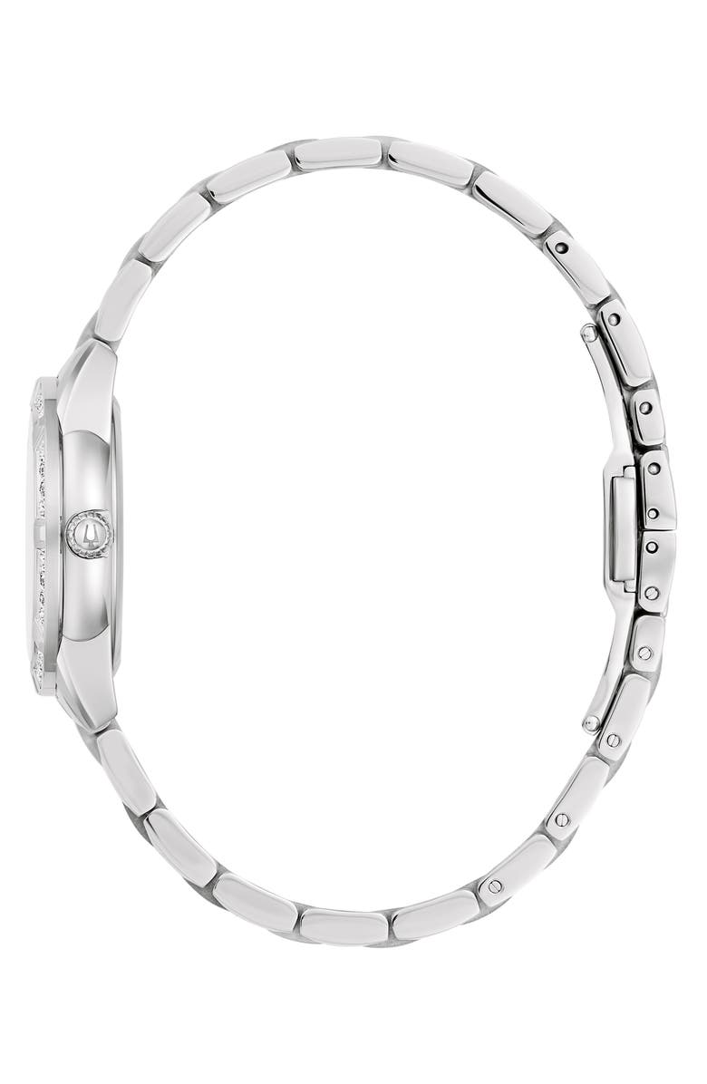BULOVA Sutton Mother-of-Pearl & Diamond Bracelet Watch, 28mm, Alternate, color, 
