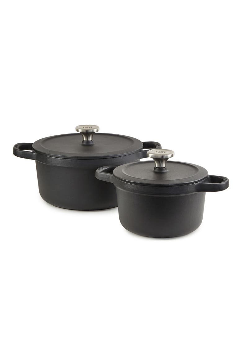 Leo Graphite 4-Piece Cookware Set, Main, color, BLACK