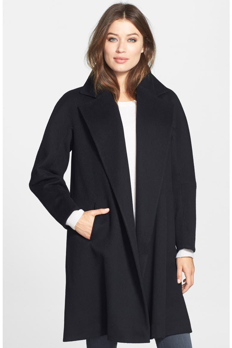 Loro Piana Wool Clutch Coat, Main, color, BLACK