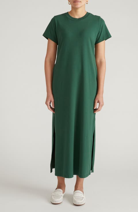 Halie Maxi T-Shirt Dress (Regular & Plus)