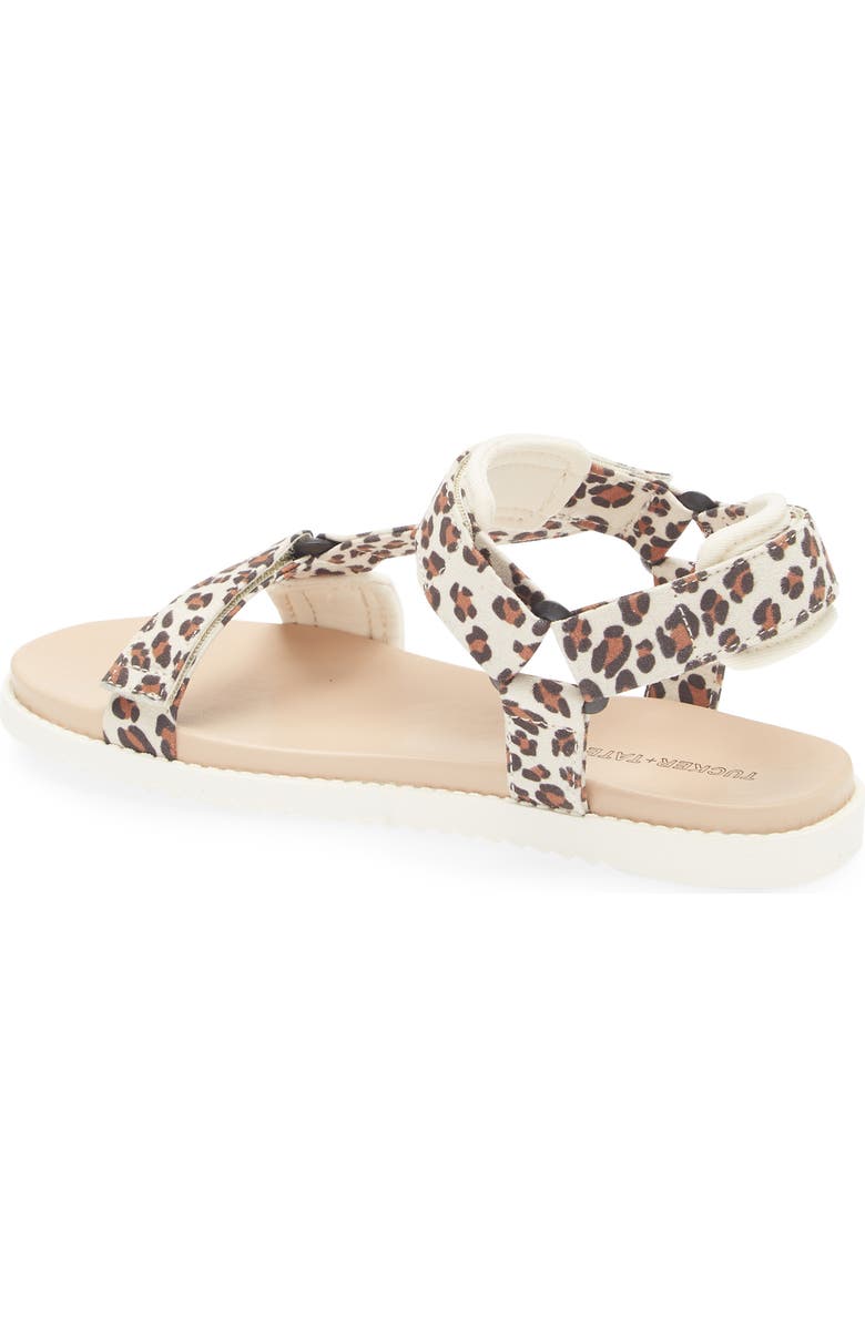 Tucker + Tate Kids' Andee Sandal, Alternate, color, Tan Leopard Print