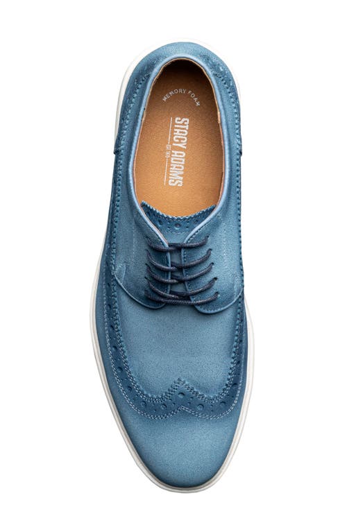 Stacy Adams Trudell Wingtip Oxford In Light Blue