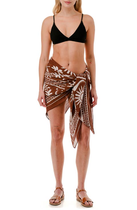 Palm Print Sarong