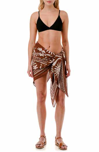 Nicole Miller Palm Print Sarong