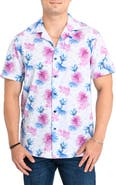 CONSTRUCT Slim Fit Monstera Leaves Camp Shirt