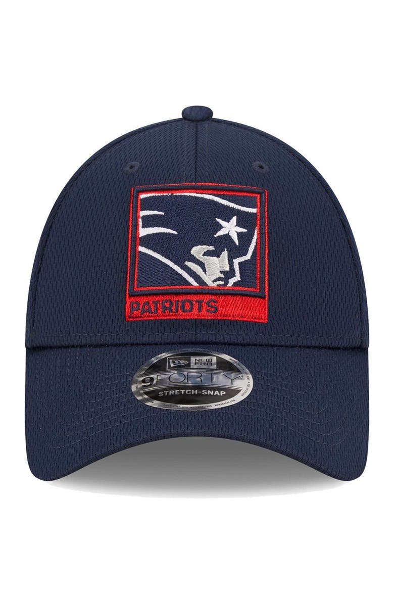 New Era Men's New Era Navy New England Patriots Framed AF 9FORTY Snapback Hat, Alternate, color, Navy