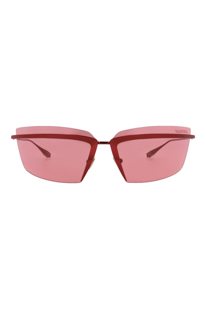 Special Edition 67mm Shield Sunglasses, Main, color, RED RED RED