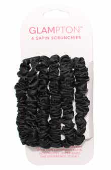 GLAMPTON Pack of 6 Satin Scrunchies