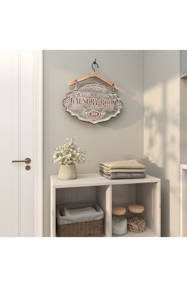 UMA Laundry Room Wall Sign, Alternate, color, Grey Multi