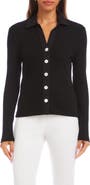 Karen Kane Button-Up Rib Top